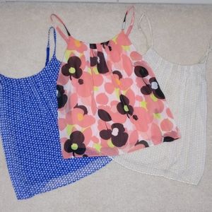 SOLD! 3 Fully lined Chiffon Tank Tops!